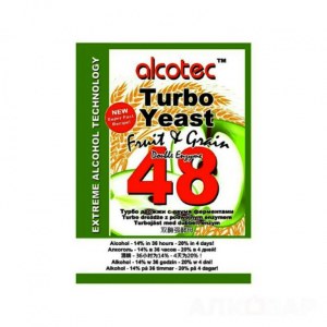 Фруктовые дрожжи Alcotec Fruit & Grain 48 Turbo,143г.
