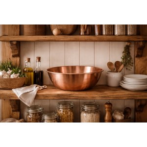 Медный таз 4,5л без ручек