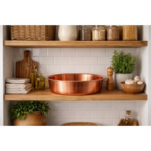 Медный таз 4,5л медный Классический 