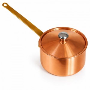 Медный сотейник с крышкой. АЛКОВАР/ Уфимский самовар