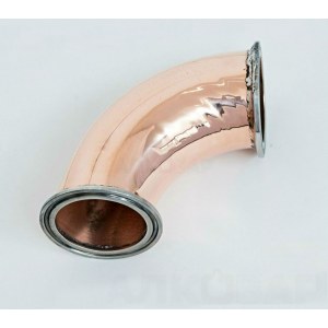 Медный отвод 90 градусов укороченный 2
