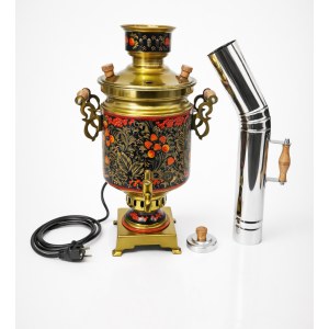 Уфимский комбинированный самовар "Купец" Хохлома