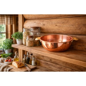 Медный таз 9л с ручками